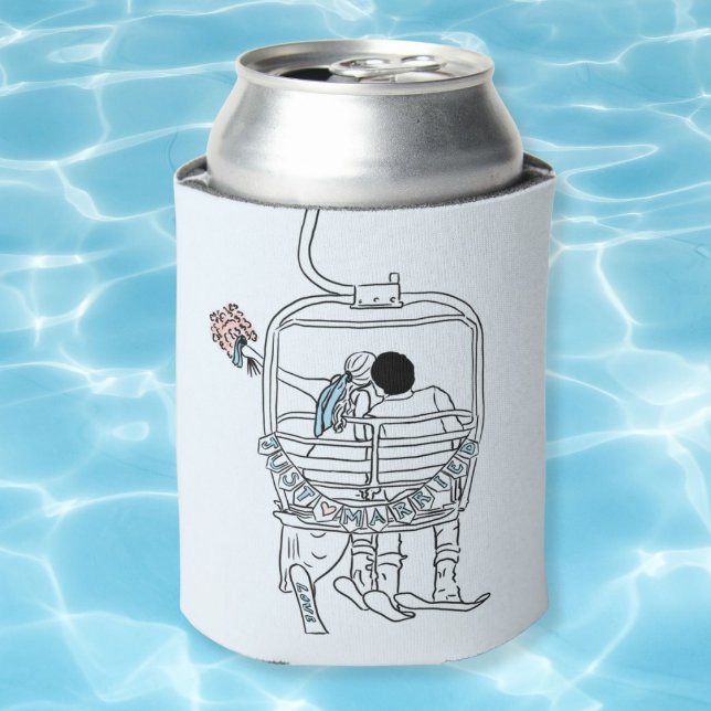 skiing wedding favour can cooler (Creator Uploaded)