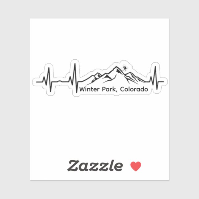 Skiing Winter Park Heartbeat (Sheet)