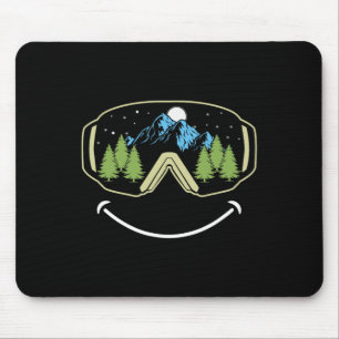 Skiing Winter Sports Ski Snowboard Goggles Snow Mo Mouse Mat
