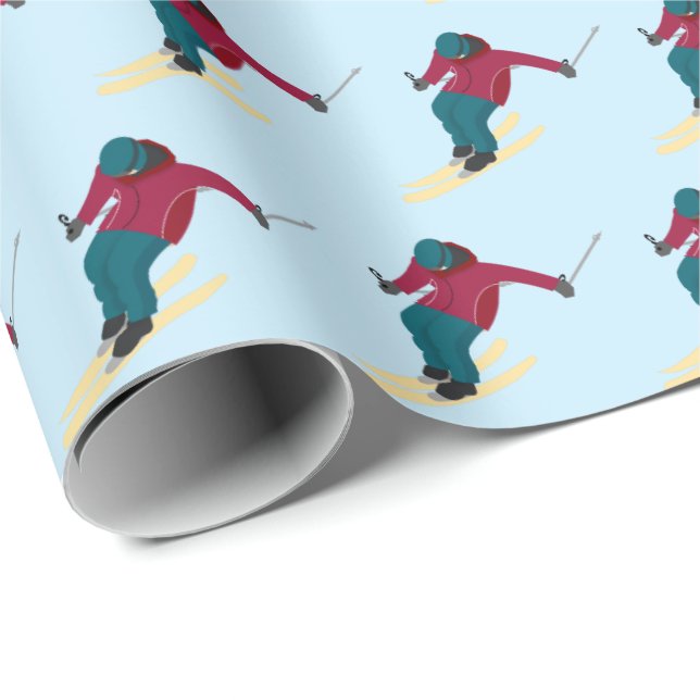 Skiing Wrapping Paper (Roll Corner)