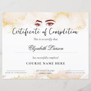 Skill Mastery Course Completion Pink Liquid Gold