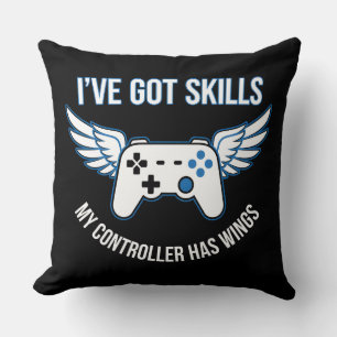 Skilled Controller with Wings Graphic Cushion