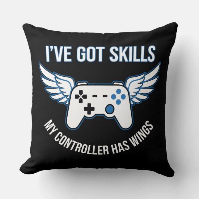 Skilled Controller with Wings Graphic Cushion (Front)