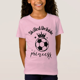 Skilled Dribble Princess Soccer Girl Cute T-Shirt