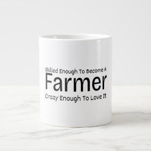 Skilled Enough To Become a Farmer Crazy Large Coffee Mug
