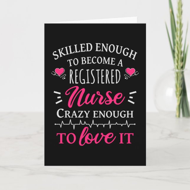 Skilled enough to become a registered nurse card (Front)