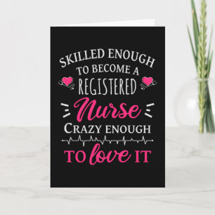 Skilled enough to become a registered nurse card