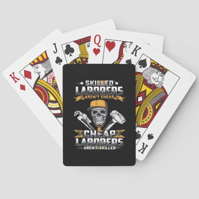 Skilled Laborers Aren’t Cheap Essential Playing Cards (Back)