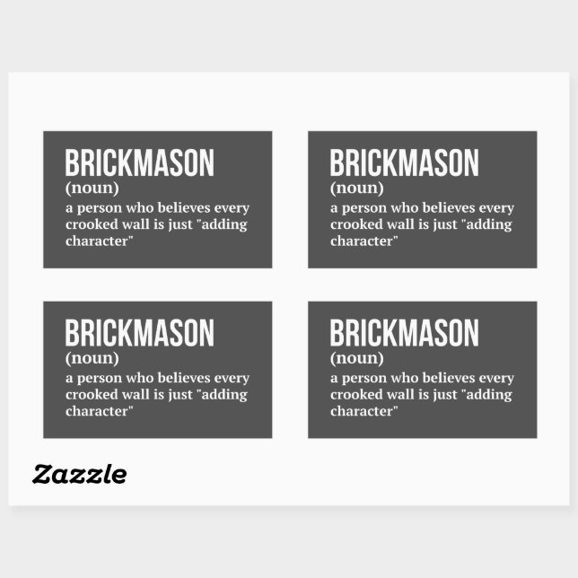 Skilled Mason Definition Sticker (Sheet)