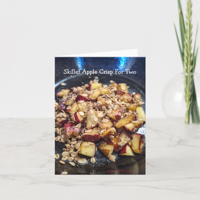 Skillet Apple Crisp Recipe Card (Front)