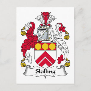 Skilling Family Crest Postcard