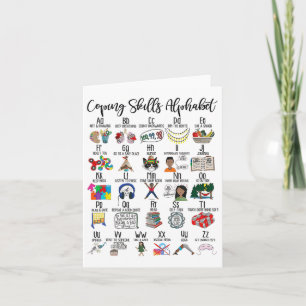 Skills Alphabet Mental Health Awareness Counsellor Card
