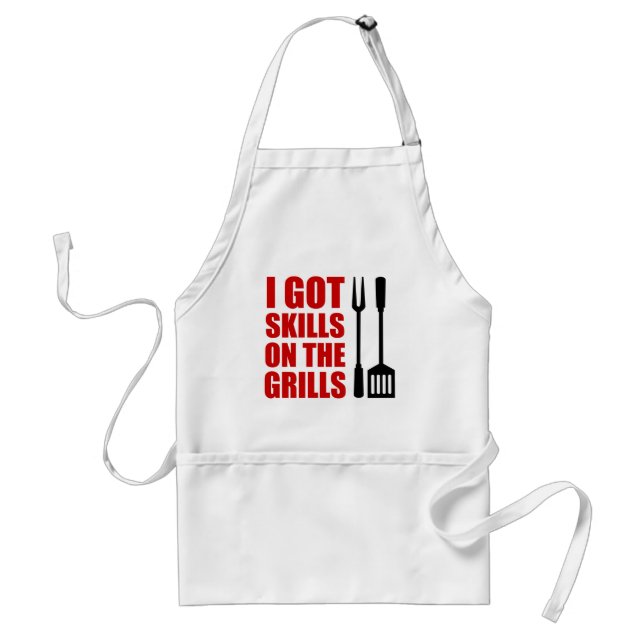 Skills On The Grills Grilling Standard Apron (Front)