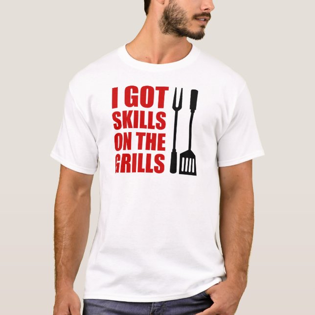 Skills On The Grills T-Shirt (Front)
