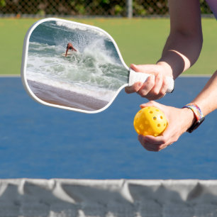 Skimboarding by Shirley Taylor Pickleball Paddle