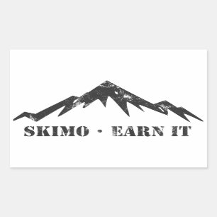 Skimo, Earn It Rectangular Sticker