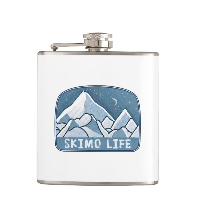 Skimo Life Hip Flask (Front)