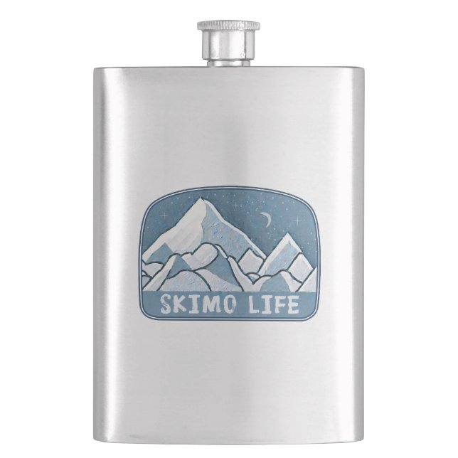 Skimo Life Hip Flask (Front)