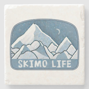 Skimo Life Stone Coaster