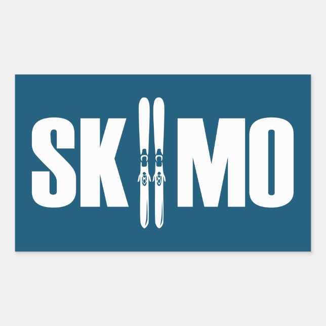 Skimo Rectangular Sticker (Front)
