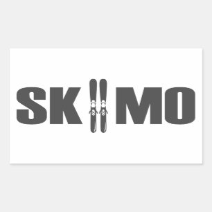 SkiMo Rectangular Sticker