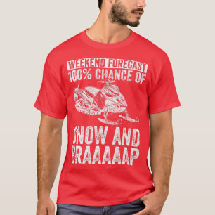 Skimobile And Snowmobile Motor Sled Riding T-Shirt