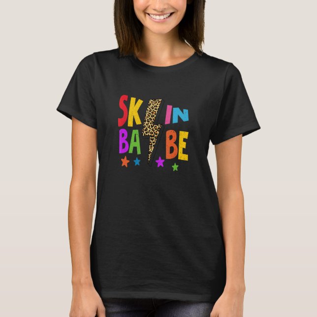 Skin Babe Skincare Dermatologist Esthetician Leopa T-Shirt (Front)