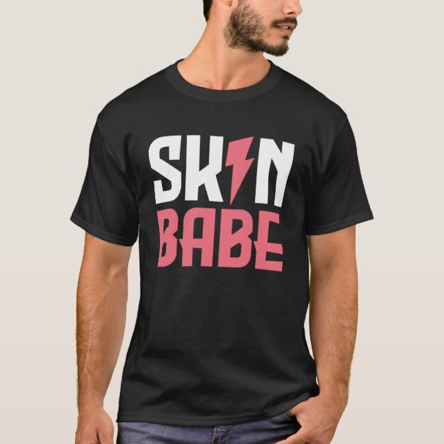 Skin Babe Skincare Dermatology Skin Specialist Est T-Shirt (Front)