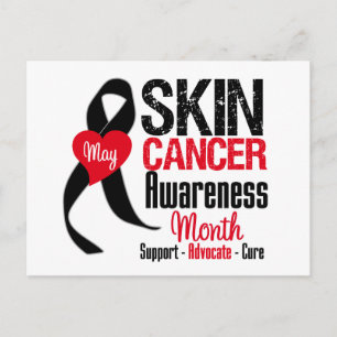 Skin Cancer Awareness Month Distressed Postcard