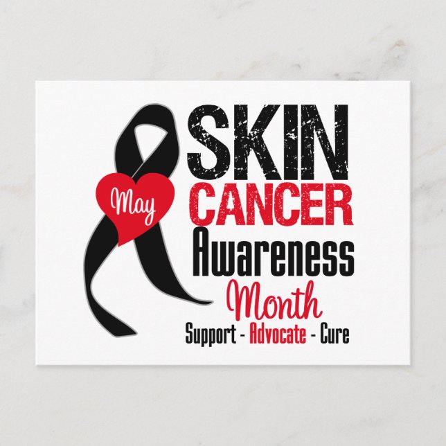 Skin Cancer Awareness Month Distressed Postcard (Front)