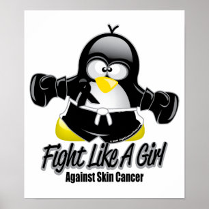Skin Cancer Fighting Penguin Poster