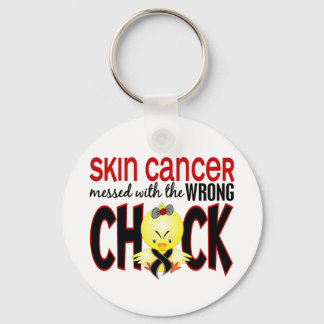 Skin Cancer Messed With The Wrong Chick Key Ring