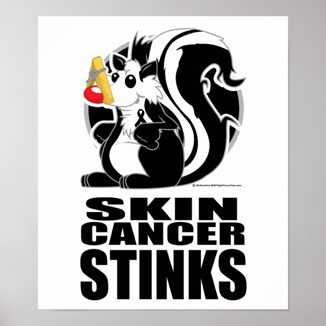 Skin Cancer Stinks Poster (Front)