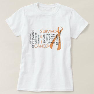 Skin Cancer Survivor D4 :: Puzzle Words T-Shirt