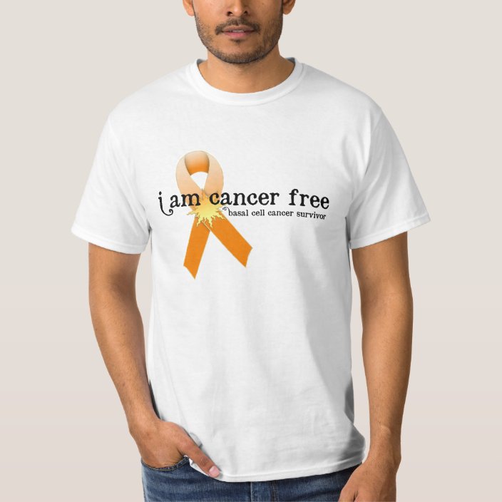 Skin Cancer Survivor D7 I am Cancer Free TShirt Zazzle.co.uk