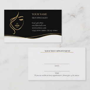 Skin care & Beauty Appointment Card