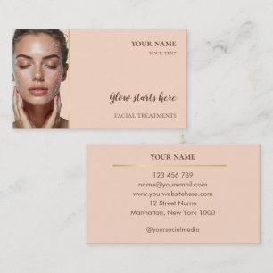 Skin care Beauty Facial treatments Salon Business Card