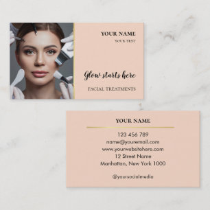 Skin care Beauty Facial treatments Salon Business Card