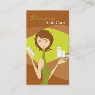 Skin Care Face Care Vector Shop Girl Business Card