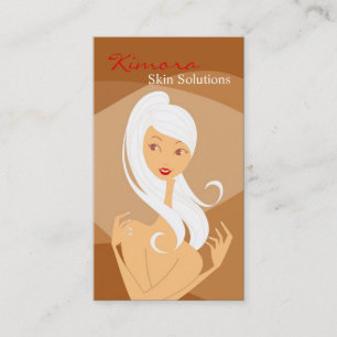 Skin Care Massage Spa Vector Girl Business Card