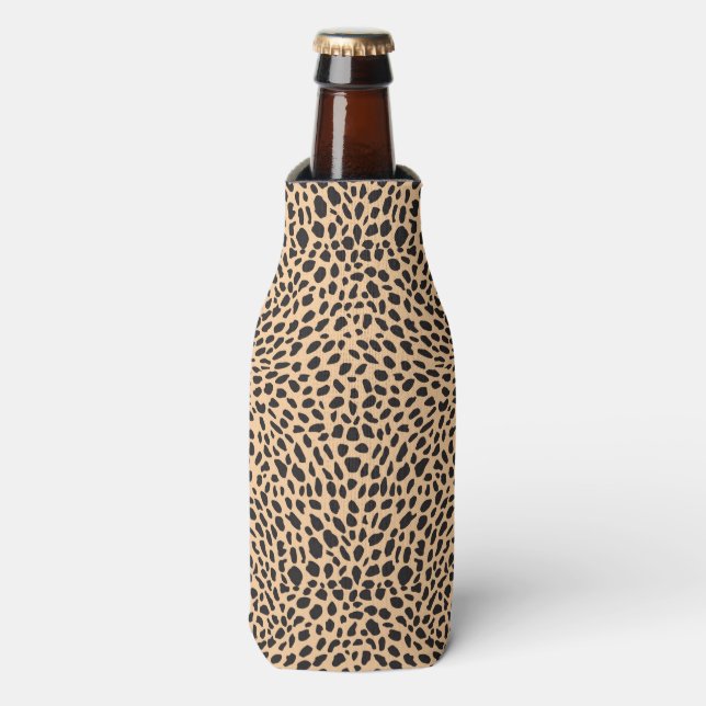 Skin cheetah decor bottle cooler (Bottle Front)
