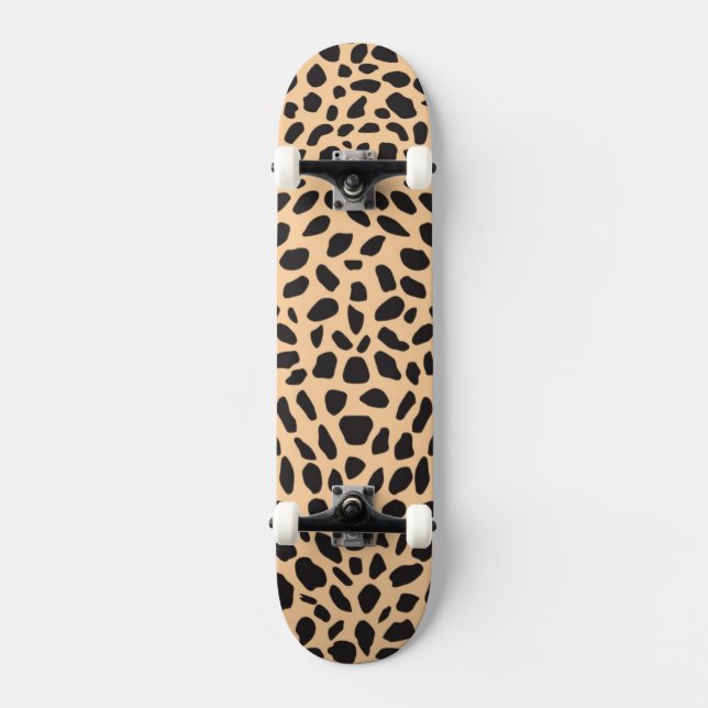 Skin cheetah decor skateboard (Front)