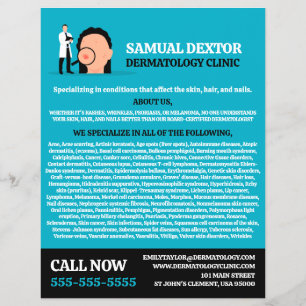 Skin Condition, Dermatologist, Dermatology Clinic Flyer