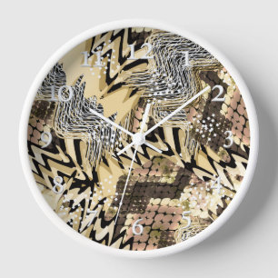 skin, leopard, snake clock