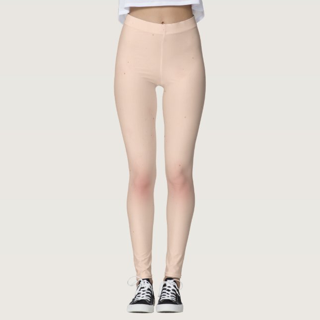 Skin Texture With Freckles Leggings (Front)