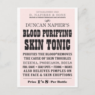 Skin Tonic Postcard