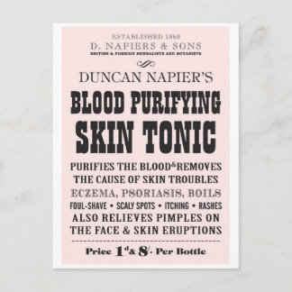 Skin Tonic Postcard