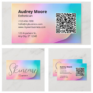 Skincare Aesthetician Business Card