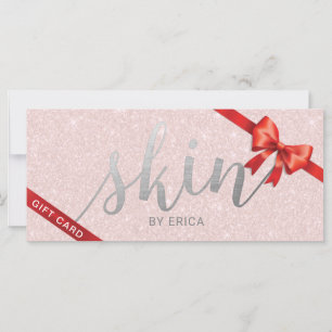 Skincare Aesthetician Gift Certificates Blush Pink