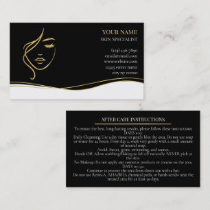 Skincare & Beauty After care Card